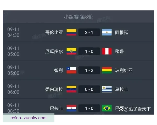 世界杯预选赛最新排名揭晓各队积分与晋级形势分析